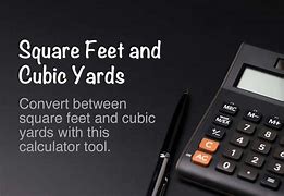 Image result for Square Feet to Cubic Yards