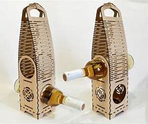 Image result for Laser-Cut Bottle Display Stand