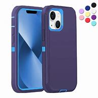 Image result for iPhone 13 Heavy Duty Case Blue
