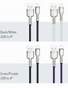 Image result for Fast Charging Black iPhone Cable 1M