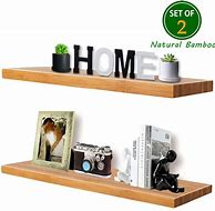 Image result for Bamboo Floating Shelves