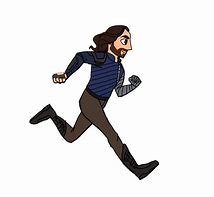 Image result for Cartoon Person Running Away Scared