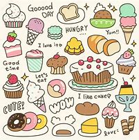 Image result for Cute Food Doodles
