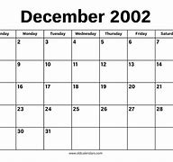 Image result for December 2002 3 Calendar