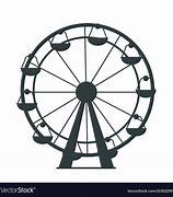 Image result for Ferris Wheel Black and White Vector Art