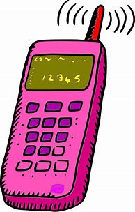 Image result for Clip Art Pink Flip Phone