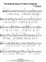 Image result for If I Were a Butterfly Sheet Music