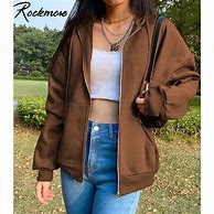 Image result for Brown Zip Up Hoodie