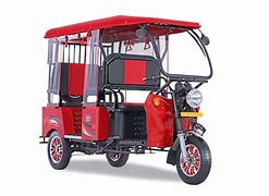 Image result for Red Auto Rickshaw