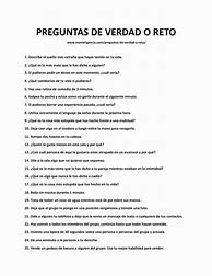 Image result for Preguntas Para Verdad O Reto