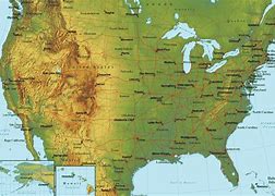 Image result for United States Terrain Map