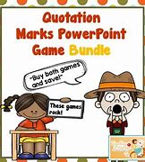Image result for Quotation Marks Game