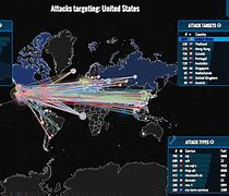 Image result for USA Map of Cyber Attakcs