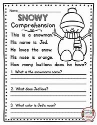 Image result for First Grade Reading Comprehension Worksheets