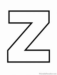 Image result for Large Printable Size Letter Z