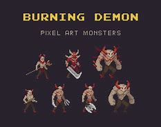 Image result for Demon Pixel Art