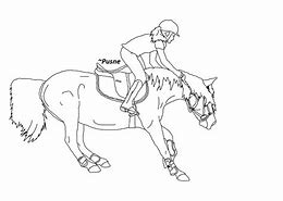Image result for Riding a Horse Drawing