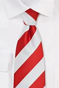 Image result for Striped Tie Red and White