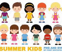 Image result for Kids in Summer Clip Art