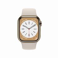 Image result for Apple Watch Series 8 White with Gold Band