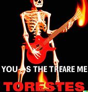 Image result for Flaming Skeleton Meme