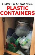 Image result for Ways to Store Plastic Containers
