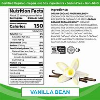 Image result for vegans protein powders nutritional information