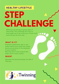 Image result for Step Challenge Poster
