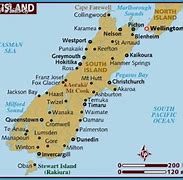Image result for New Zealand South Island Map