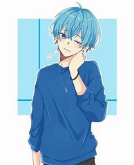Image result for Anime Boy Blue Shirt