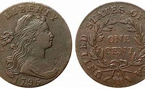 Image result for 1796 Draped Bust Large Cent