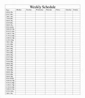 Image result for Week Schedule Template Word