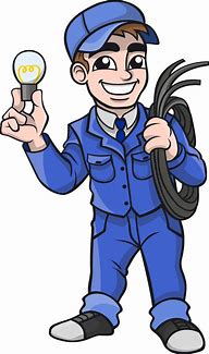 Image result for Man with Electric Cable Clip Art