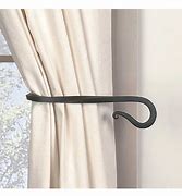Image result for Metal Curtain Tie Back Hooks