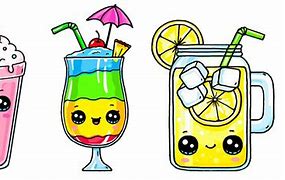 Image result for Cute Kawaii Drinks Drawings