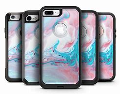 Image result for Teal and Pink Striped OtterBox Phone Case