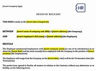Image result for Deed of Release Format