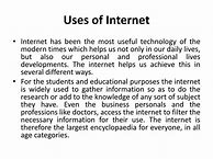 Image result for Uses of Internet in Education PPT