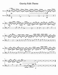 Image result for Gravity Falls Double Bass Sheet