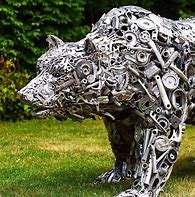 Image result for Farm Scrap Metal Art Sculptures