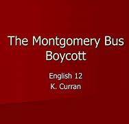 Image result for Montgomery Alabama Bus Boycott