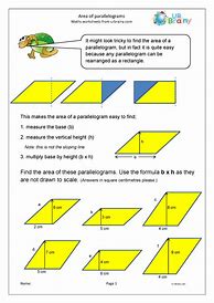 Image result for Parallelogram Worksheet