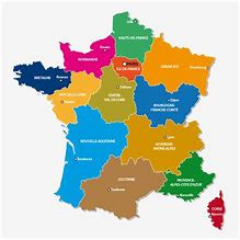 Image result for Map Regions De France