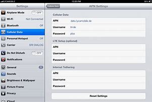Image result for APN Settings for iPad