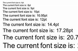 Image result for Font Size to Inch Chart