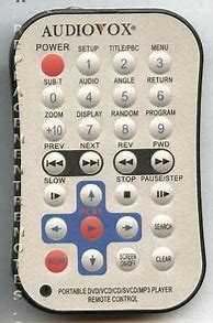 Image result for Audiovox DVD Remote