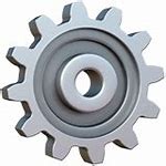 Image result for Gear Symbol Apple in the Middle
