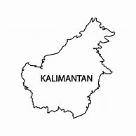 Image result for Kalimantan Map Vector