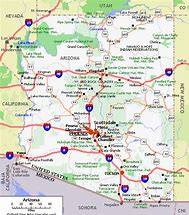 Image result for Arizona Road Map with Cities