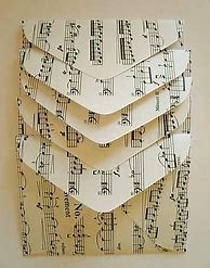 Image result for Crafts Using Old Sheet Music
